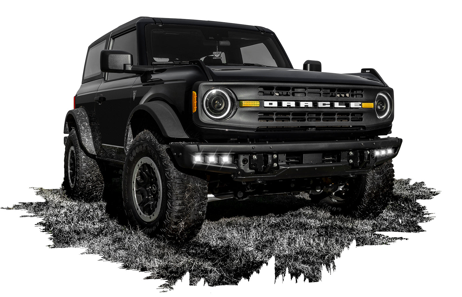 ORACLE Lighting 2021-2024 Ford Bronco Triple LED Fog Light Kit for Steel Bumper by Oracle Lighting