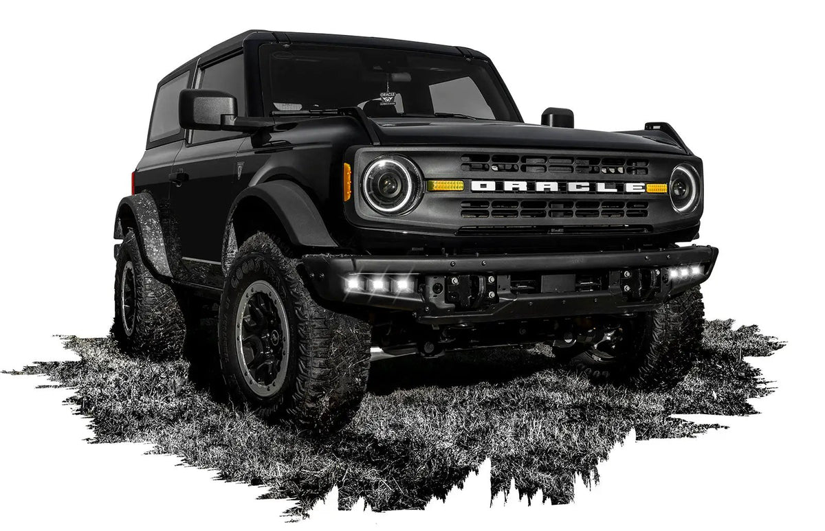 ORACLE Lighting 2021-2024 Ford Bronco Triple LED Fog Light Kit for Steel Bumper by Oracle Lighting