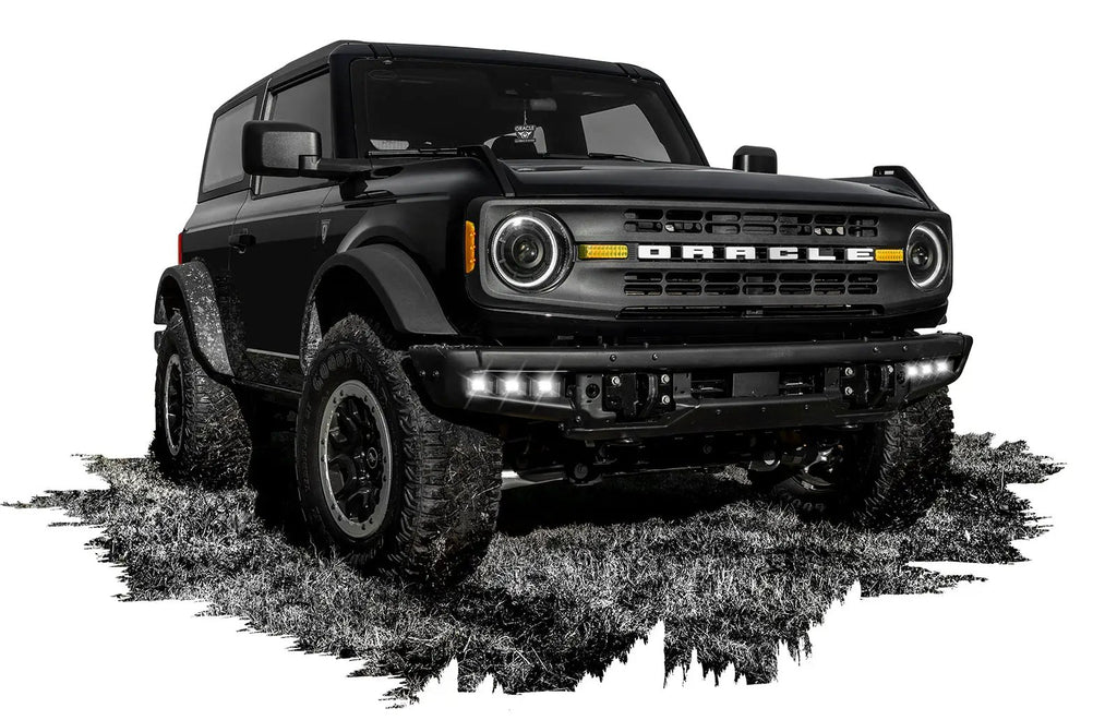 ORACLE Lighting 2021-2024 Ford Bronco Triple LED Fog Light Kit for Steel Bumper by Oracle Lighting