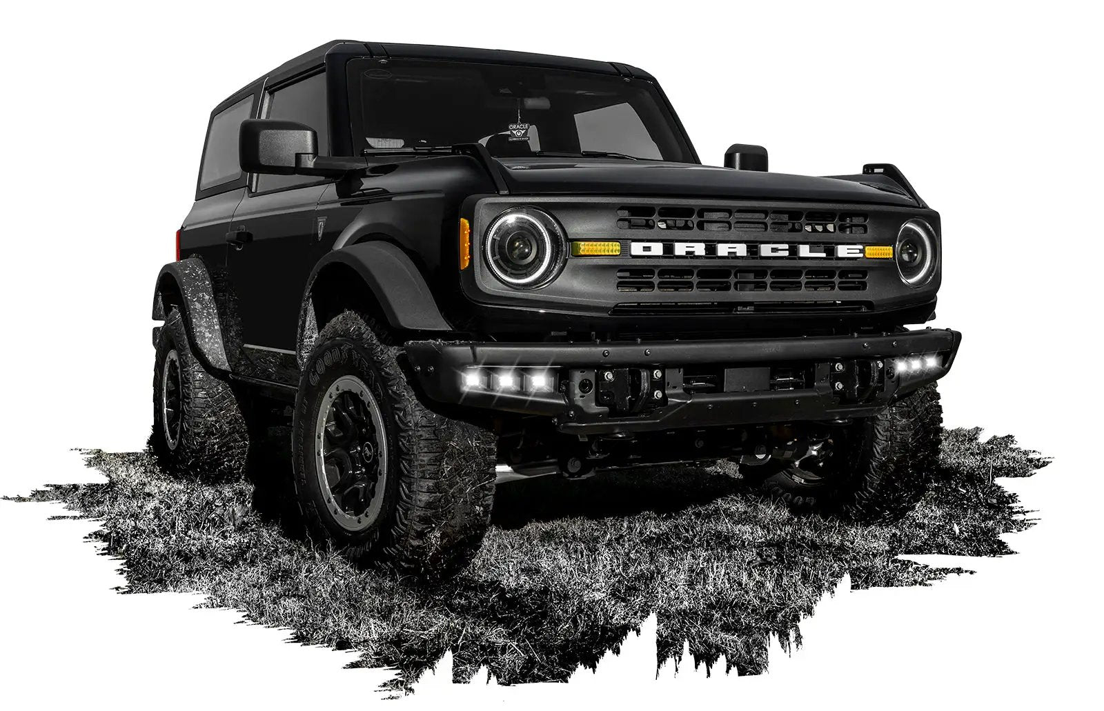 ORACLE Lighting 2021-2024 Ford Bronco Triple LED Fog Light Kit for Steel Bumper by Oracle Lighting