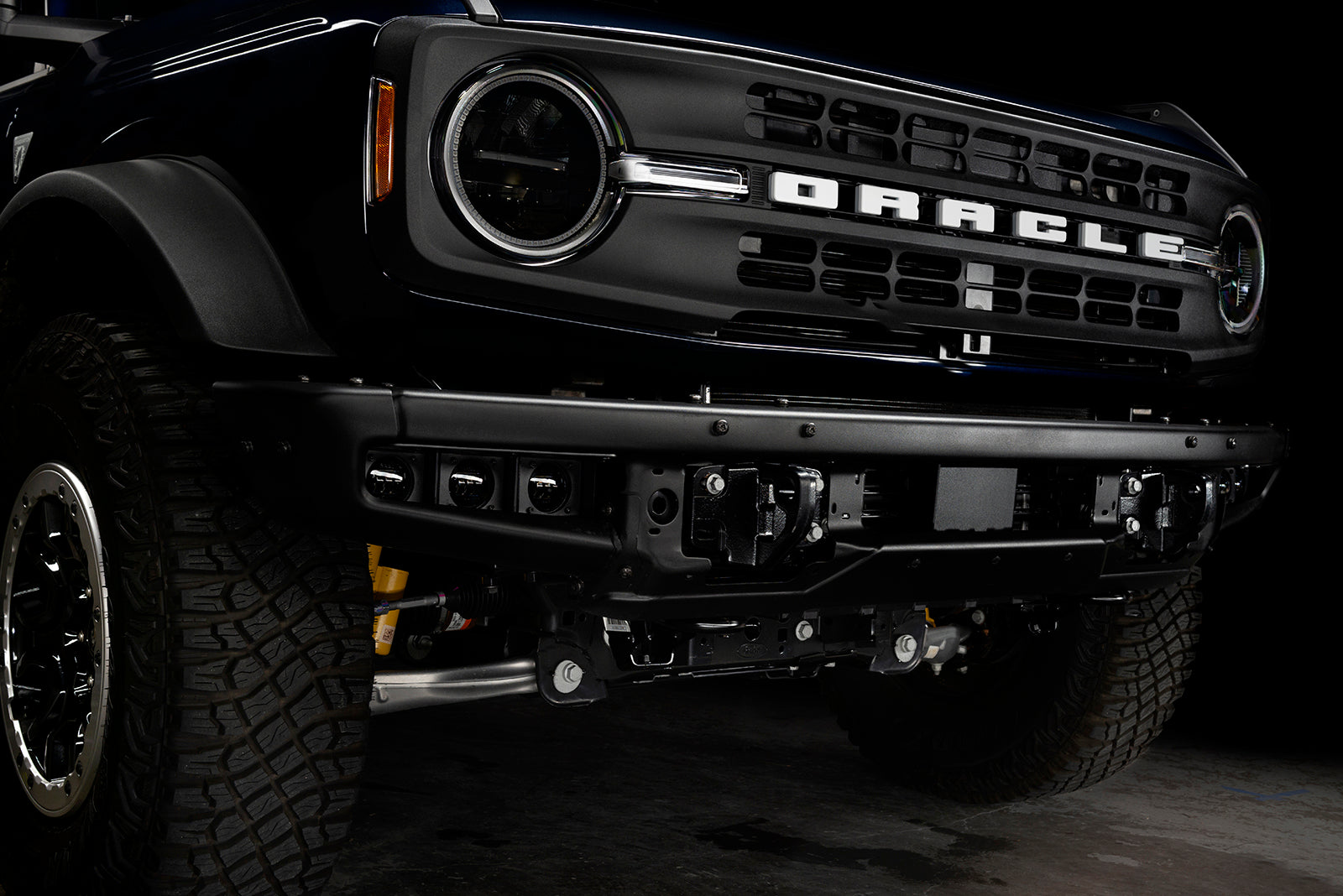 ORACLE Lighting 2021-2024 Ford Bronco Triple LED Fog Light Kit for Steel Bumper by Oracle Lighting