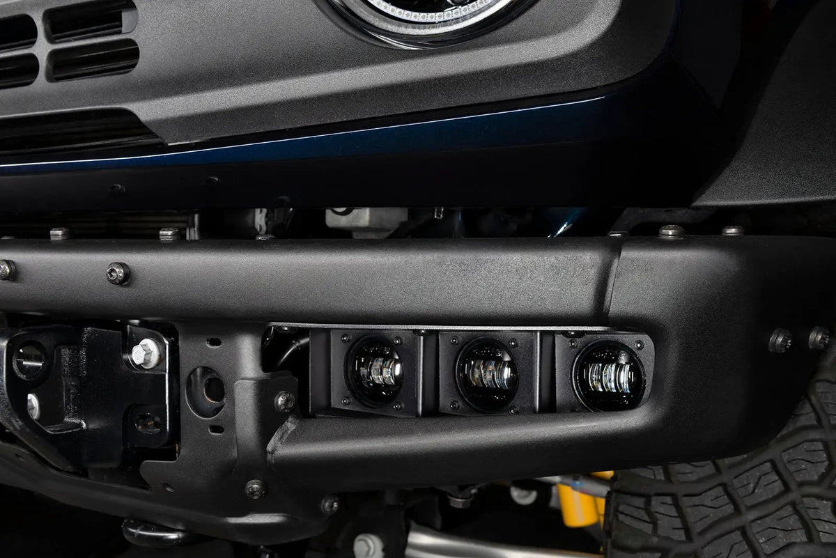 ORACLE Lighting 2021-2024 Ford Bronco Triple LED Fog Light Kit for Steel Bumper by Oracle Lighting