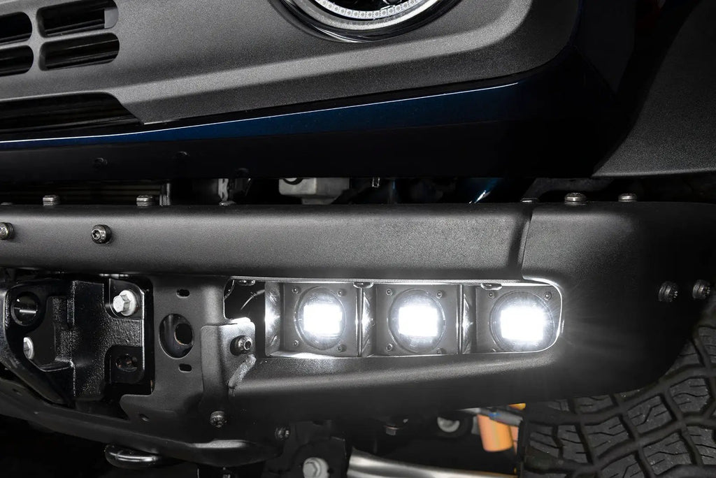 ORACLE Lighting 2021-2024 Ford Bronco Triple LED Fog Light Kit for Steel Bumper by Oracle Lighting