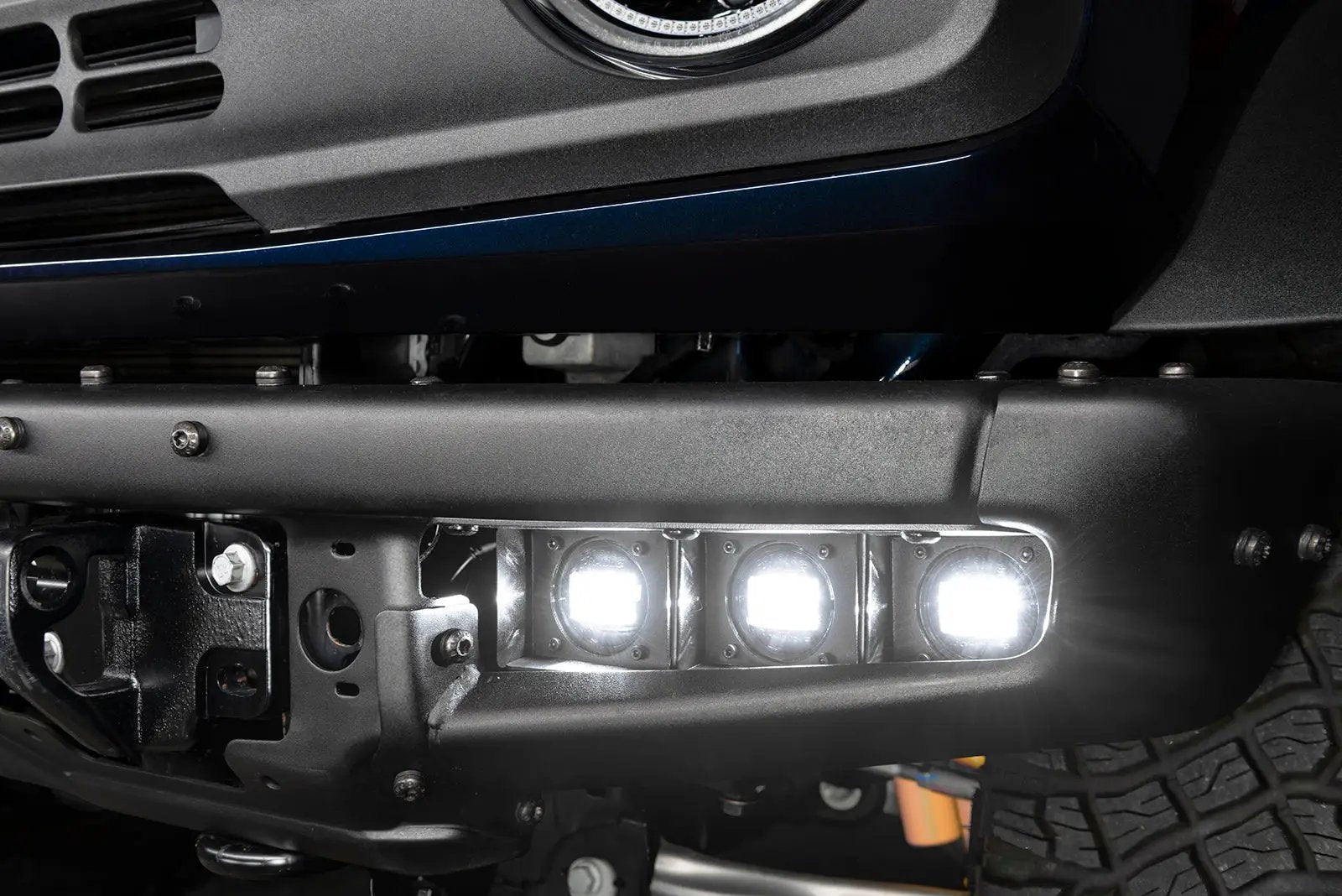 ORACLE Lighting 2021-2024 Ford Bronco Triple LED Fog Light Kit for Steel Bumper by Oracle Lighting