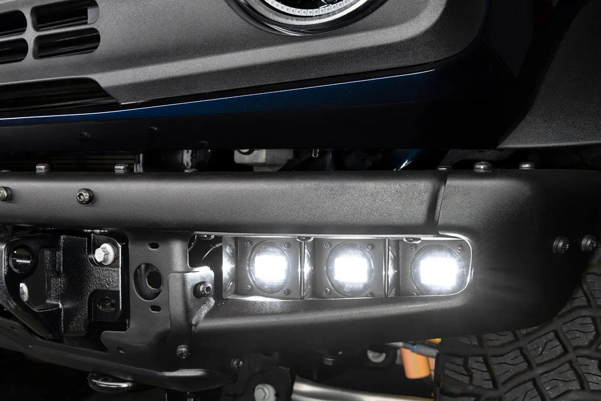 ORACLE Lighting 2021-2024 Ford Bronco Triple LED Fog Light Kit for Steel Bumper by Oracle Lighting