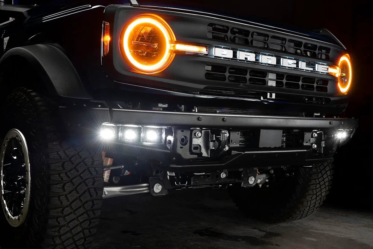 ORACLE Lighting 2021-2024 Ford Bronco Triple LED Fog Light Kit for Steel Bumper by Oracle Lighting