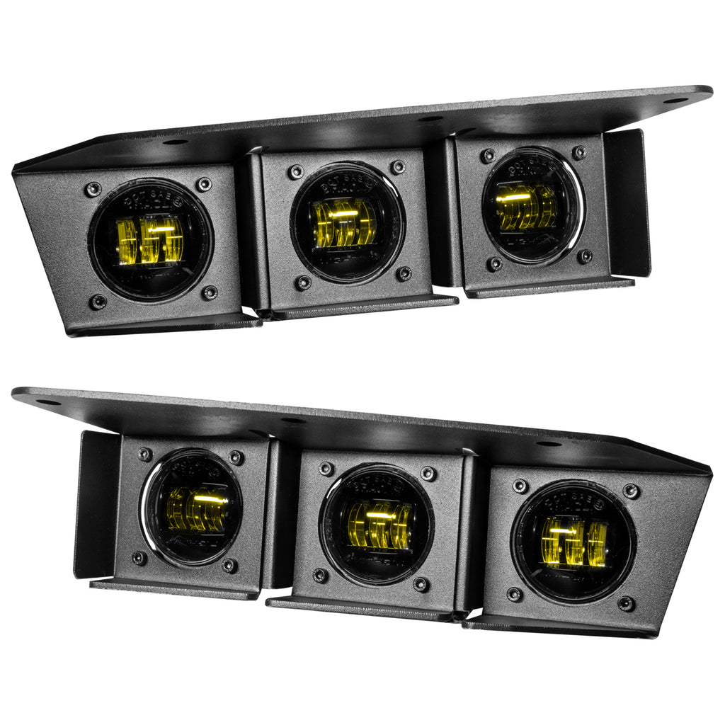 ORACLE Lighting 2021-2024 Ford Bronco Triple LED Fog Light Kit for Steel Bumper by Oracle Lighting