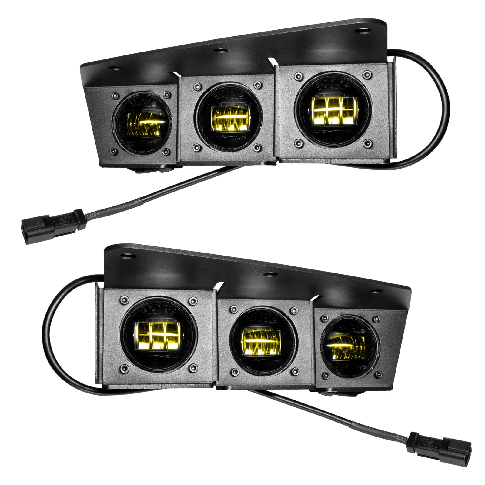 ORACLE Lighting 2021-2024 Ford Bronco Triple LED Fog Light Kit for Steel Bumper by Oracle Lighting