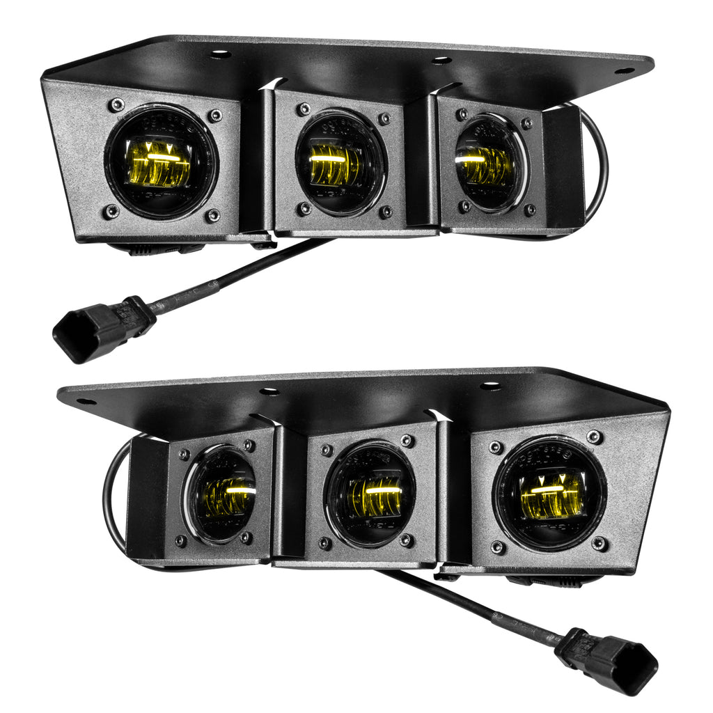 ORACLE Lighting 2021-2024 Ford Bronco Triple LED Fog Light Kit for Steel Bumper by Oracle Lighting