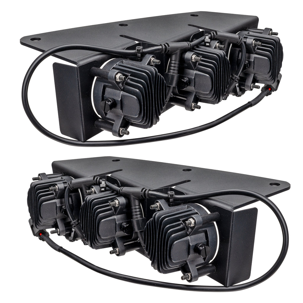 ORACLE Lighting 2021-2024 Ford Bronco Triple LED Fog Light Kit for Steel Bumper by Oracle Lighting