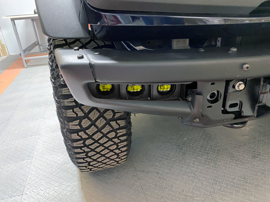 ORACLE Lighting 2021-2024 Ford Bronco Triple LED Fog Light Kit for Steel Bumper by Oracle Lighting