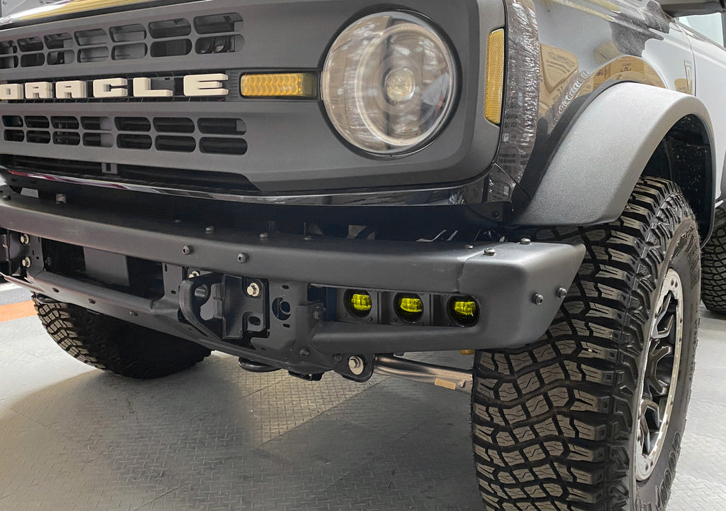 ORACLE Lighting 2021-2024 Ford Bronco Triple LED Fog Light Kit for Steel Bumper by Oracle Lighting