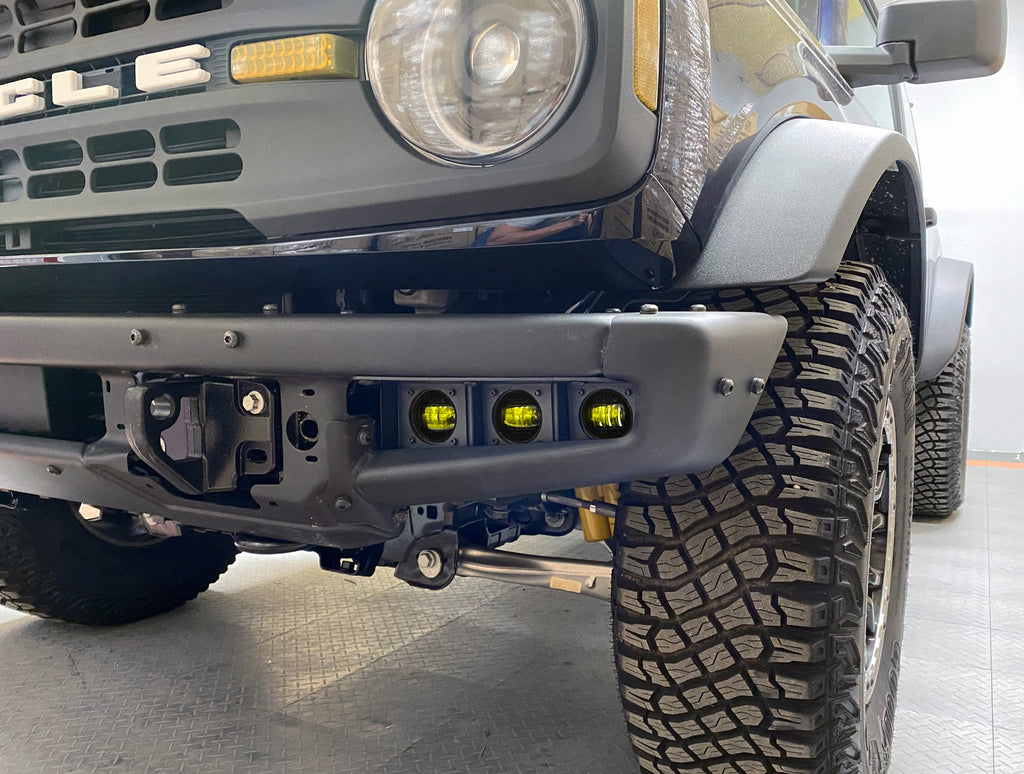 ORACLE Lighting 2021-2024 Ford Bronco Triple LED Fog Light Kit for Steel Bumper by Oracle Lighting