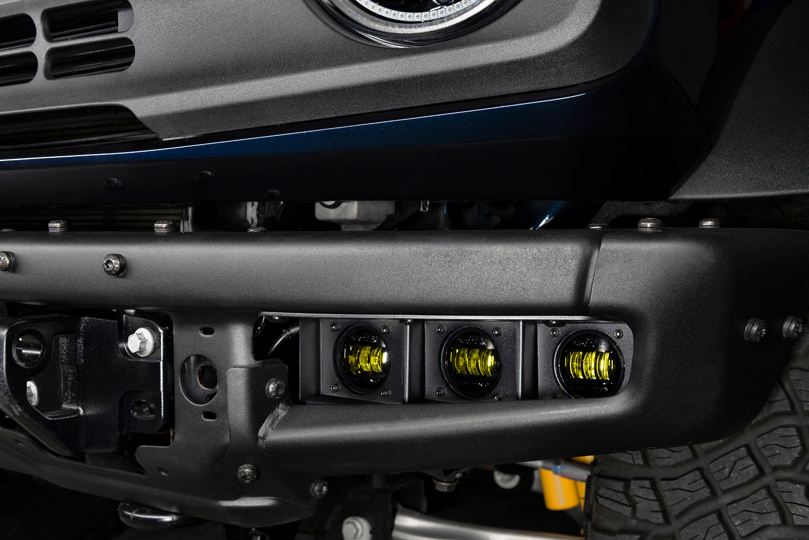ORACLE Lighting 2021-2024 Ford Bronco Triple LED Fog Light Kit for Steel Bumper by Oracle Lighting