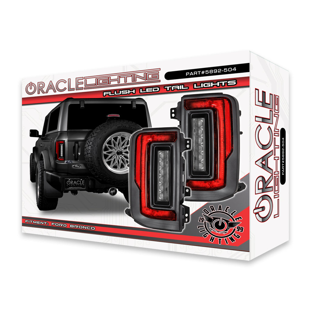 ORACLE Lighting Flush Style LED Tail Lights for 2021-2024 Ford Bronco by Oracle Lighting