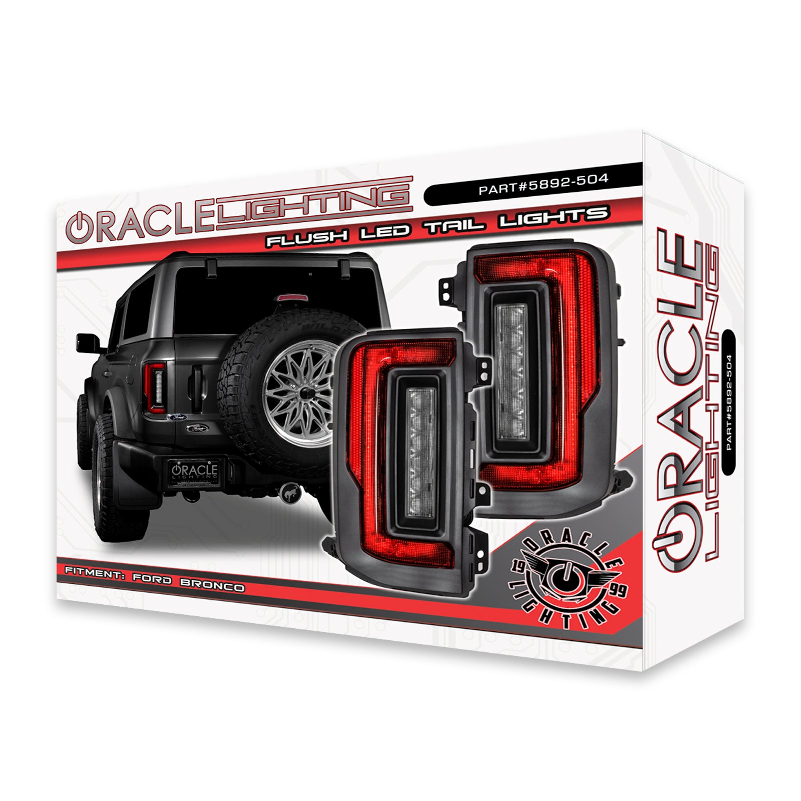 ORACLE Lighting Flush Style LED Tail Lights for 2021-2024 Ford Bronco by Oracle Lighting