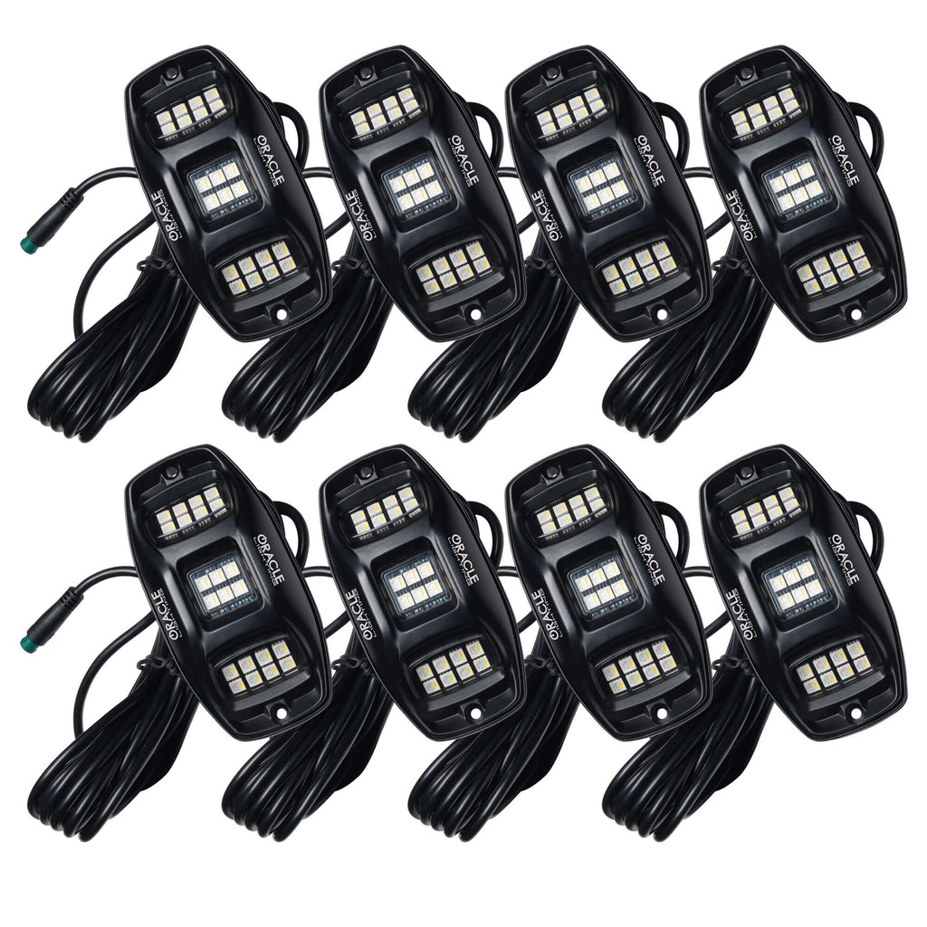 ORACLE Lighting ColorSHIFT RGB+W Underbody Wheel Well Rock Light Kit (8 PCS) by Oracle Lighting