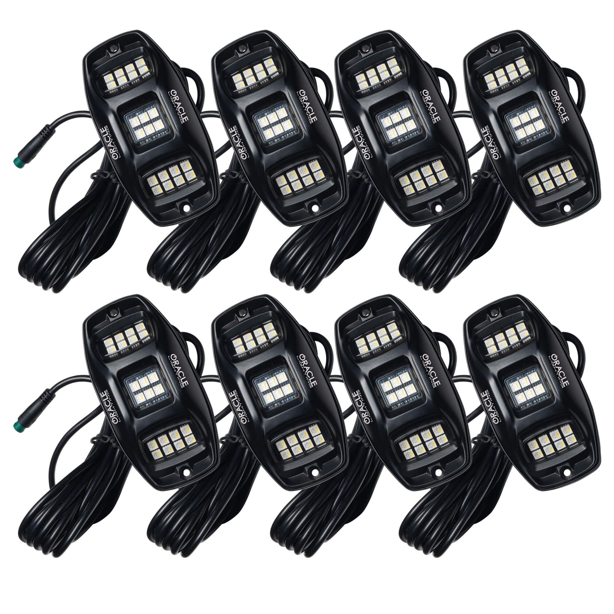 ORACLE Lighting ColorSHIFT RGB+W Underbody Wheel Well Rock Light Kit (8 PCS) by Oracle Lighting
