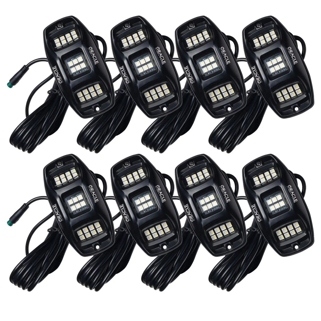 ORACLE Lighting ColorSHIFT RGB+W Underbody Wheel Well Rock Light Kit (8 PCS) by Oracle Lighting
