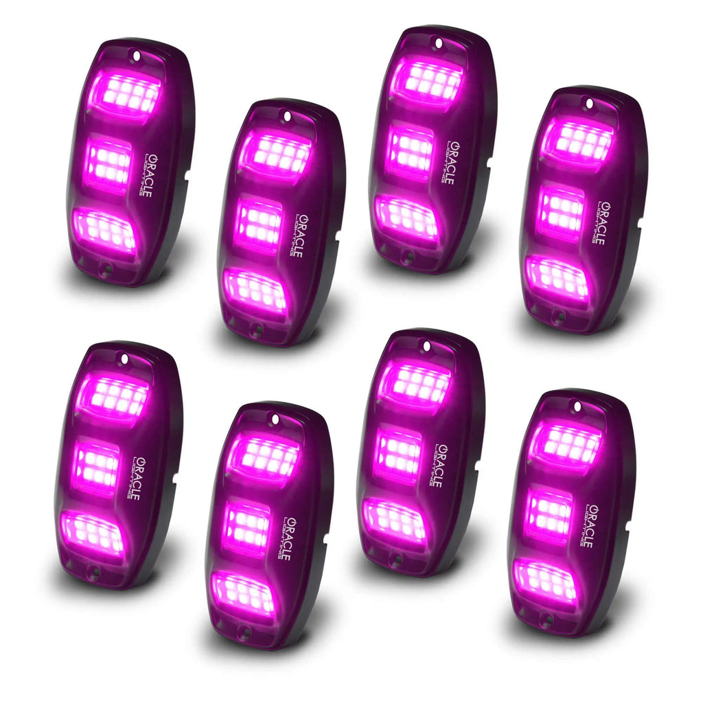 ORACLE Lighting ColorSHIFT RGB+W Underbody Wheel Well Rock Light Kit (8 PCS) by Oracle Lighting