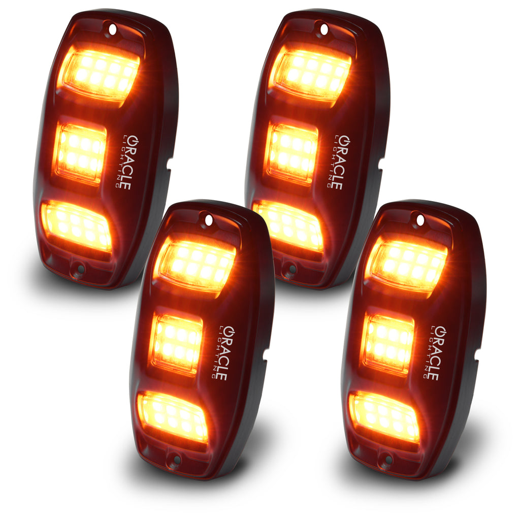 ORACLE Lighting ColorSHIFT RGB+W Underbody Wheel Well Rock Light Kit (4 PCS) by Oracle Lighting