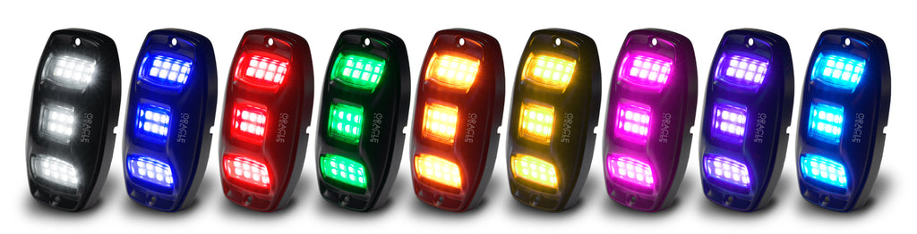 ORACLE Lighting ColorSHIFT RGB+W Underbody Wheel Well Rock Light Kit (4 PCS) by Oracle Lighting