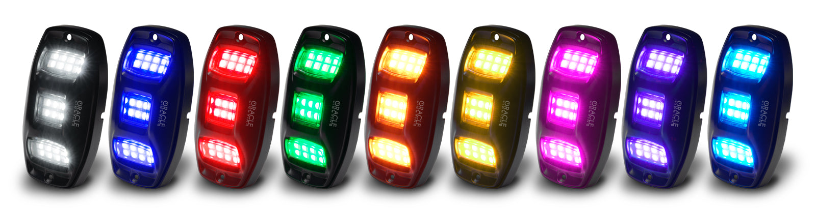 ORACLE Lighting ColorSHIFT RGB+W Underbody Wheel Well Rock Light Kit (4 PCS) by Oracle Lighting