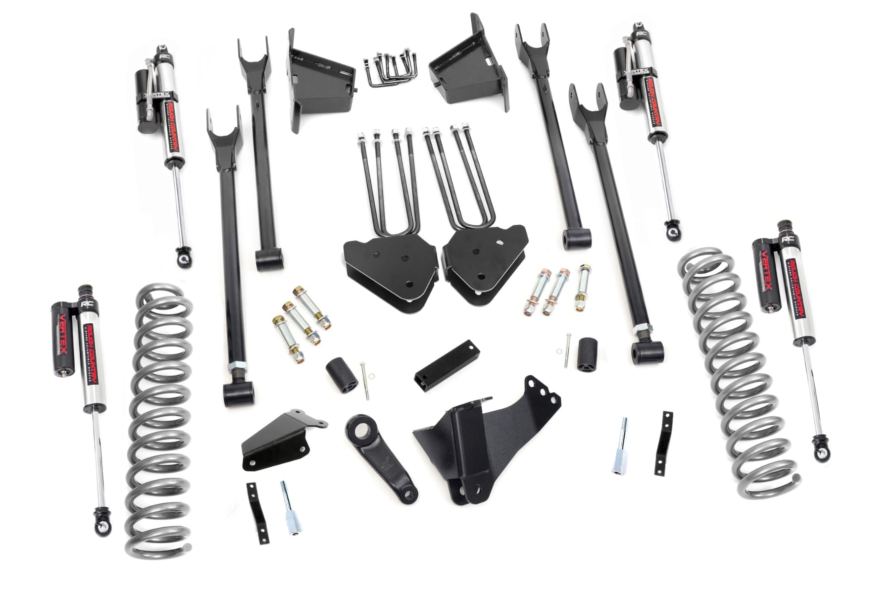 8 Inch Lift Kit | 4 Link | RR Blocks | Vertex | Ford F-250/F-350 Super Duty (05-07) by Rough Country