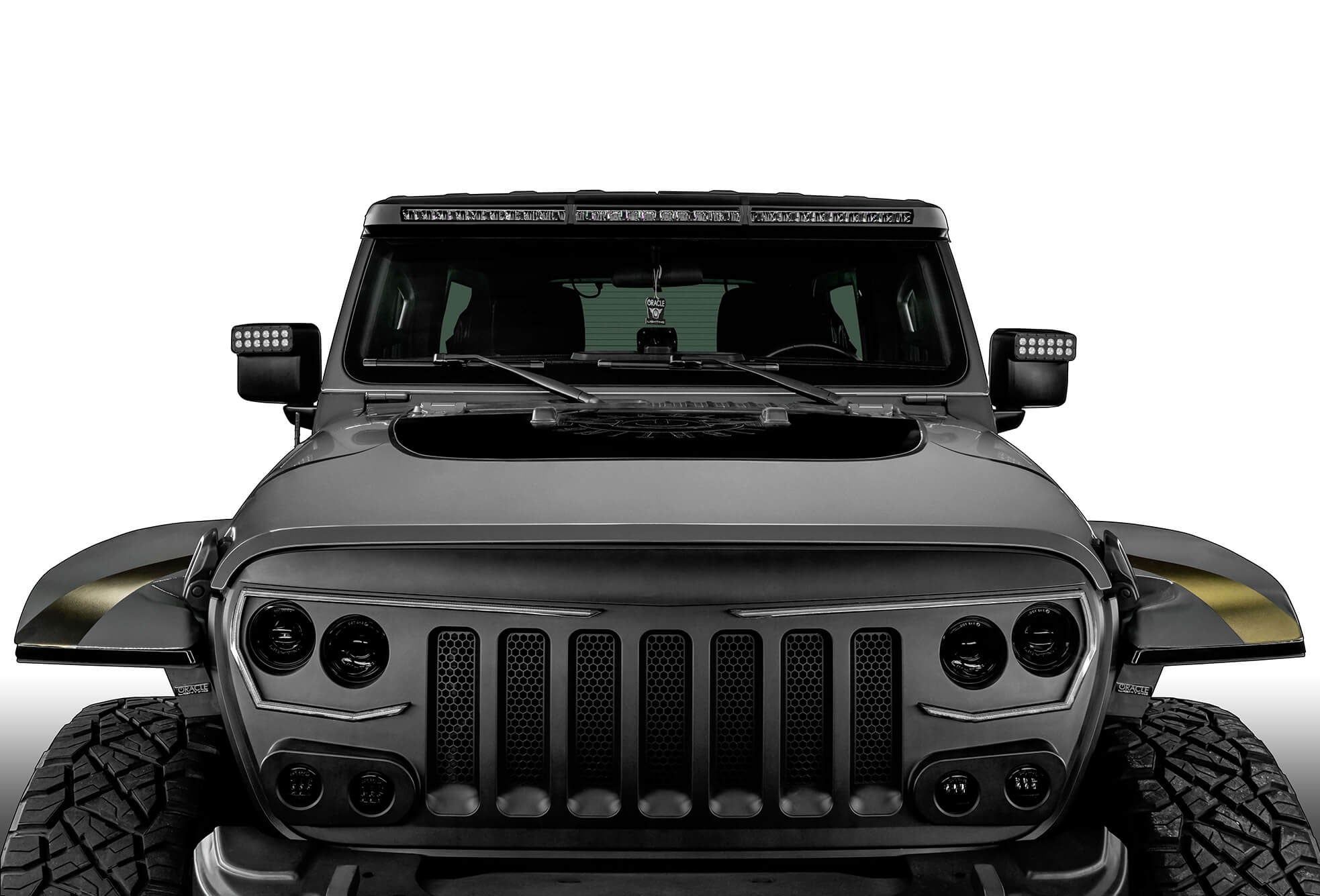 Integrated Windshield Roof LED Light Bar System for Wrangler JL / Gladiator JT by Oracle Lighting