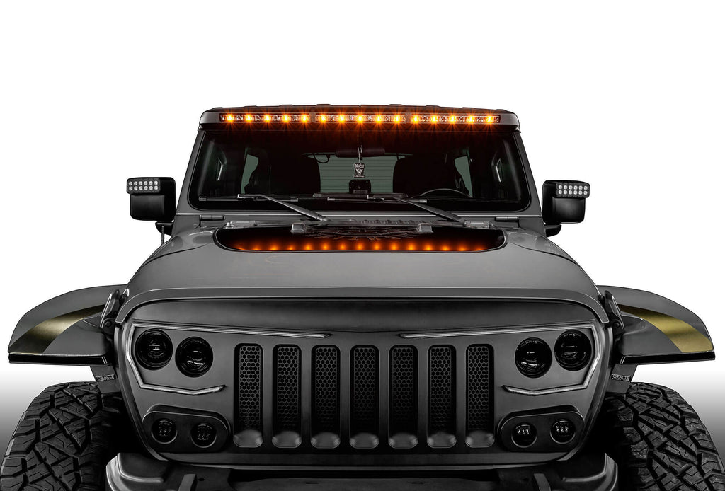 Integrated Windshield Roof LED Light Bar System for Wrangler JL / Gladiator JT by Oracle Lighting