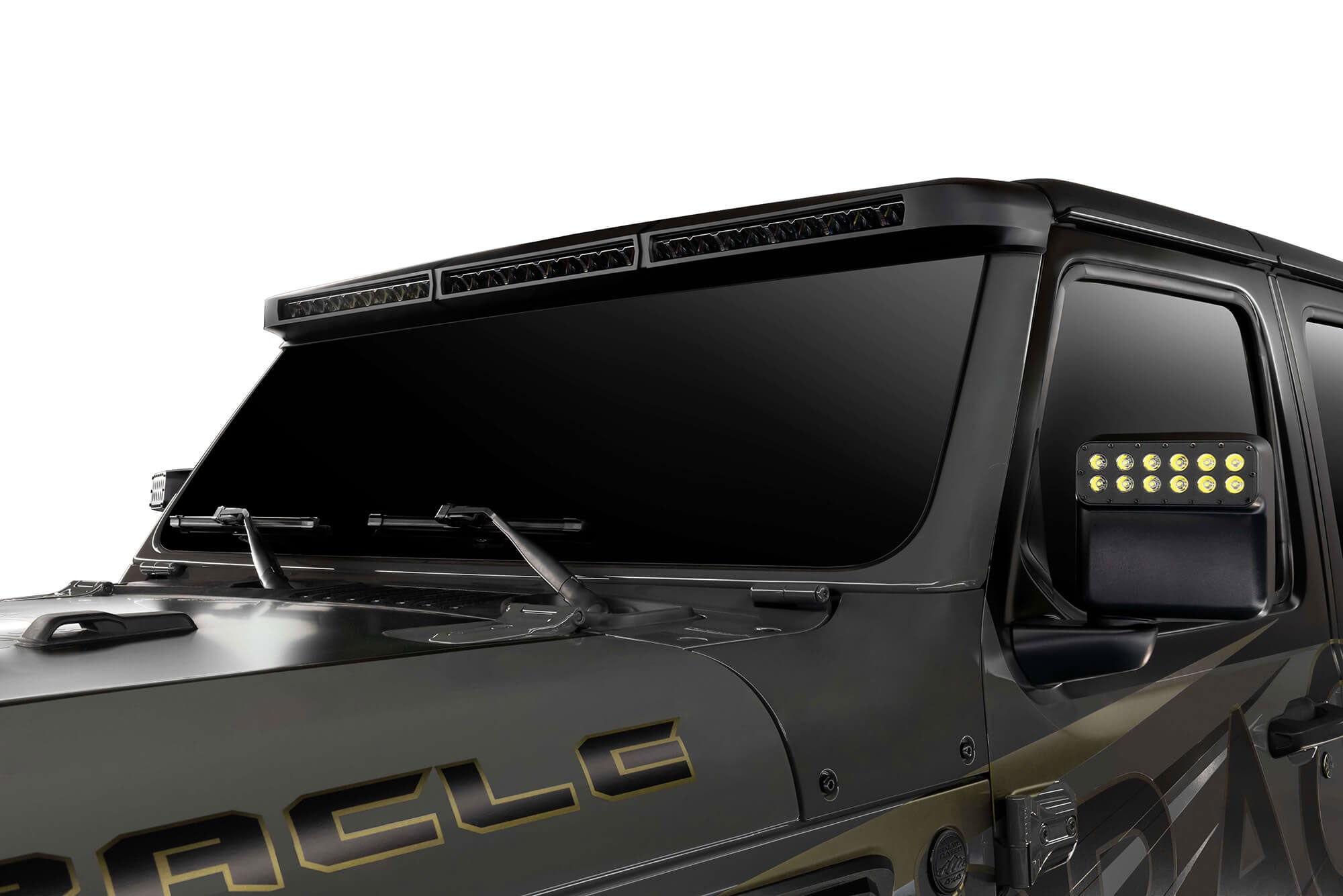 Integrated Windshield Roof LED Light Bar System for Wrangler JL / Gladiator JT by Oracle Lighting