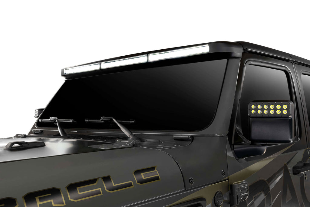 Integrated Windshield Roof LED Light Bar System for Wrangler JL / Gladiator JT by Oracle Lighting