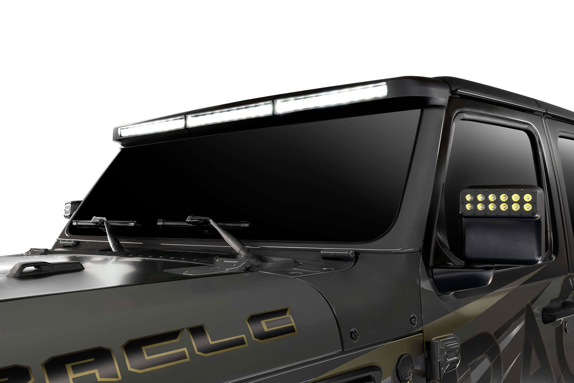 Integrated Windshield Roof LED Light Bar System for Wrangler JL / Gladiator JT by Oracle Lighting