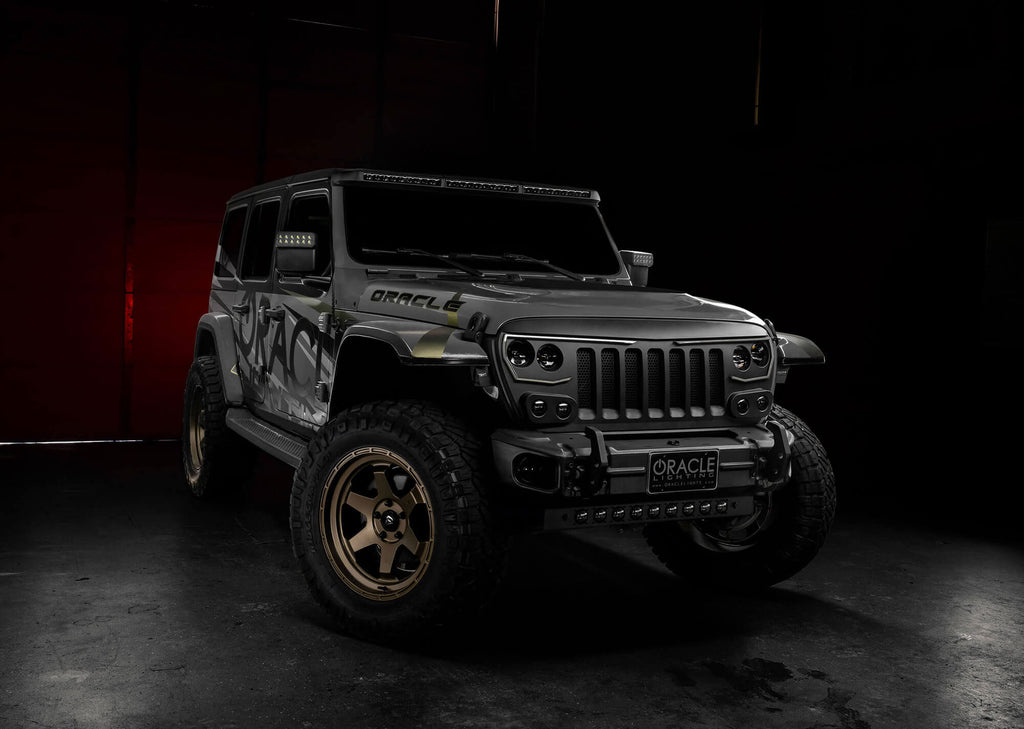 Integrated Windshield Roof LED Light Bar System for Wrangler JL / Gladiator JT by Oracle Lighting