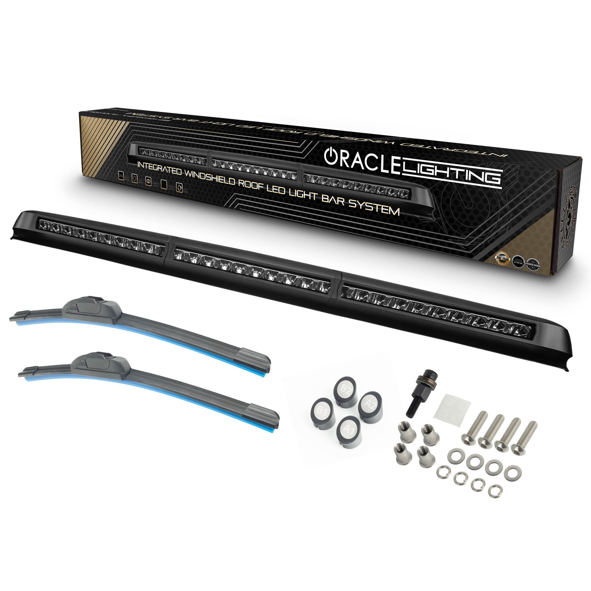 Integrated Windshield Roof LED Light Bar System for Wrangler JL / Gladiator JT by Oracle Lighting