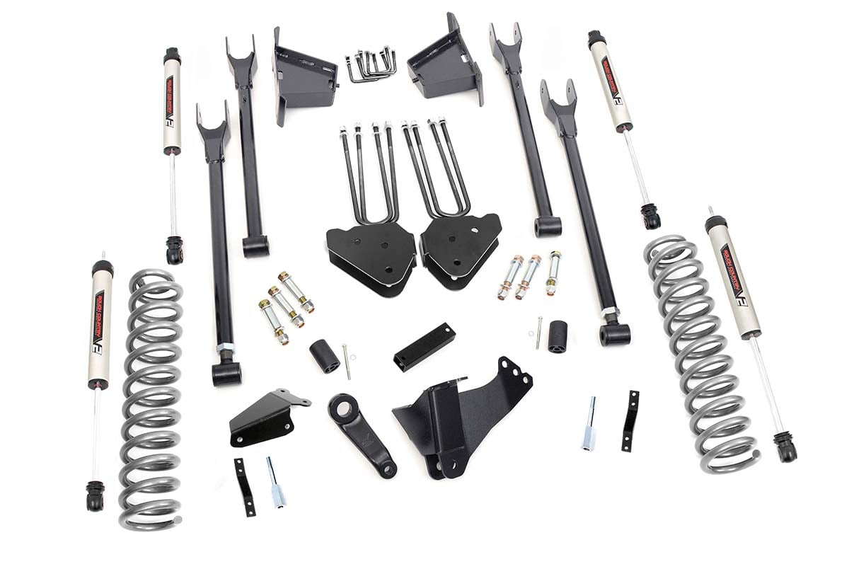 8 Inch Lift Kit | 4 Link | RR Blocks | V2 | Ford F-250/F-350 Super Duty (05-07) by Rough Country