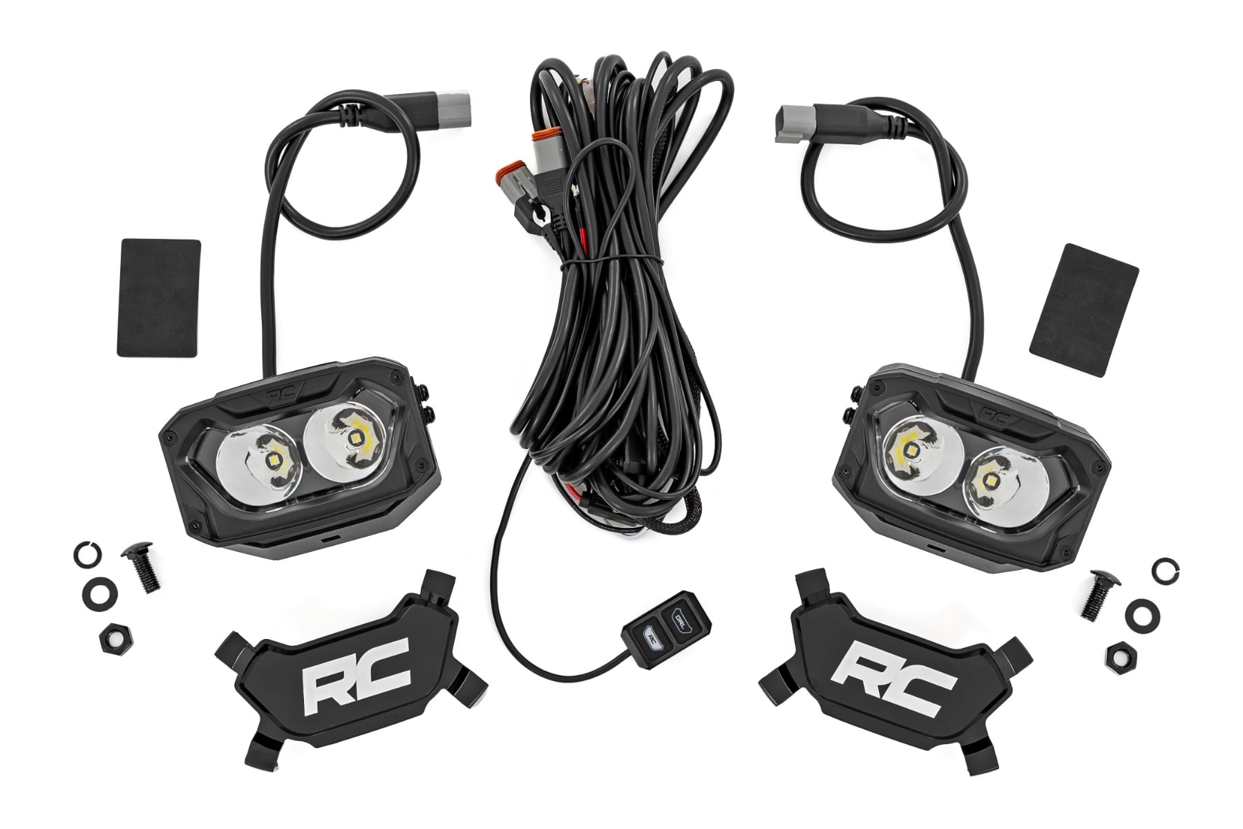 5 Inch Light Pods | White/Amber DRL | Spot | Pair by Rough Country