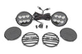 Black Series Halo LED Light Pair | White/Amber DRL | 6.5 Inch | Round by Rough Country