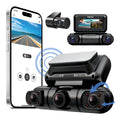 Hainatech 360 Degree View 4 Channel Dash Cam Front And Rear Inside Left Right, Dash Camera For Cars, Built-in GPS WiFi Night Vision, 24 7 Recording Parking Mode Monitor, Free 128G Card by Nino Auto Repair