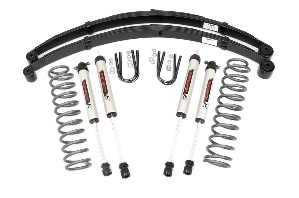 3 Inch Lift Kit | RR Springs | V2 | Jeep Cherokee XJ 2WD/4WD (1984-2001) by Rough Country