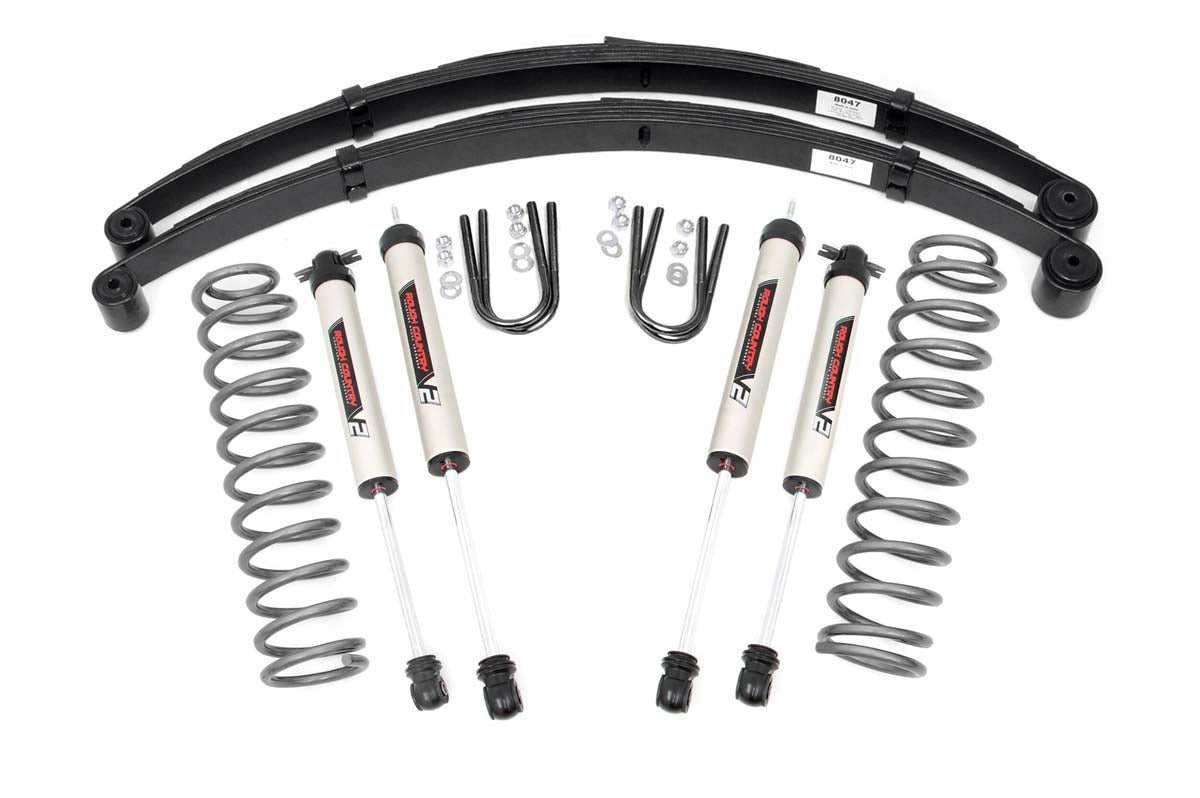 3 Inch Lift Kit | RR Springs | V2 | Jeep Cherokee XJ 2WD/4WD (1984-2001) by Rough Country