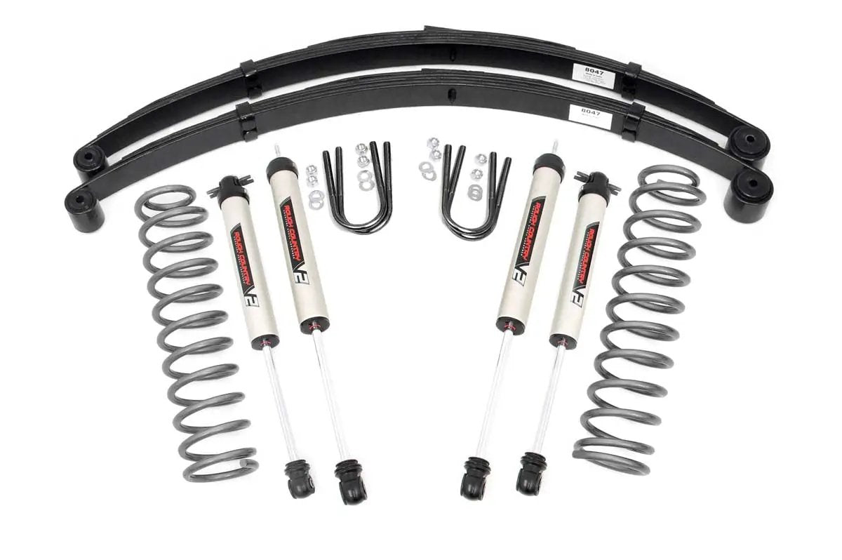 3 Inch Lift Kit | RR Springs | V2 | Jeep Cherokee XJ 2WD/4WD (1984-2001) by Rough Country