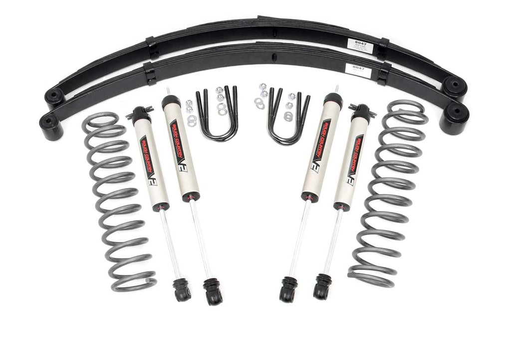 3 Inch Lift Kit | RR Springs | V2 | Jeep Cherokee XJ 2WD/4WD (1984-2001) by Rough Country