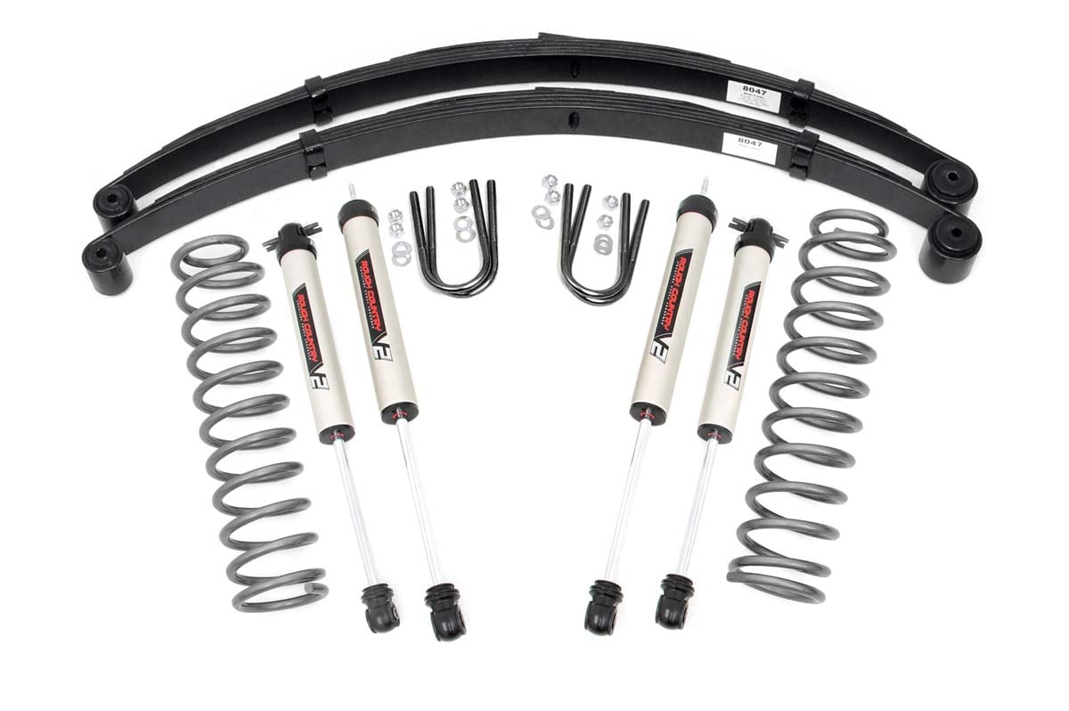 3 Inch Lift Kit | RR Springs | V2 | Jeep Cherokee XJ 2WD/4WD (1984-2001) by Rough Country