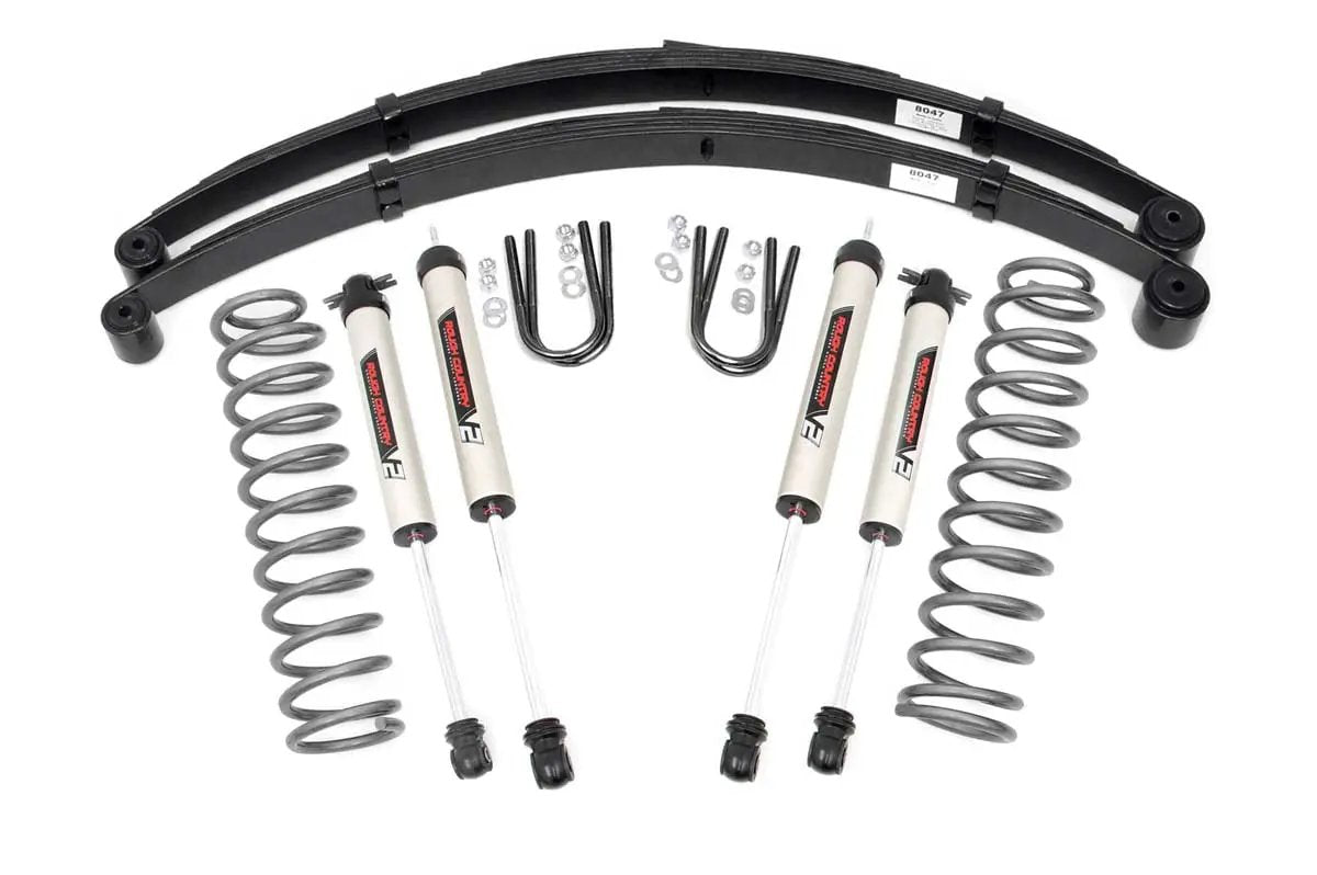 3 Inch Lift Kit | RR Springs | V2 | Jeep Cherokee XJ 2WD/4WD (1984-2001) by Rough Country