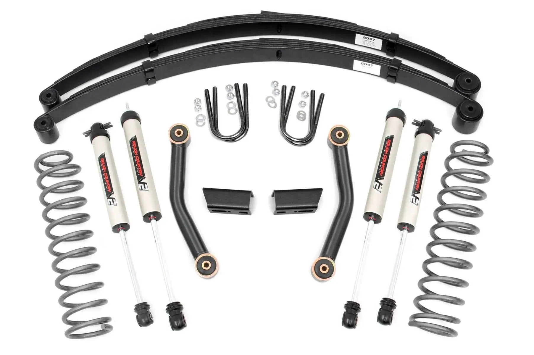 3 Inch Lift Kit | Series II | RR Springs | V2 | Jeep Cherokee XJ (84-01) by Rough Country