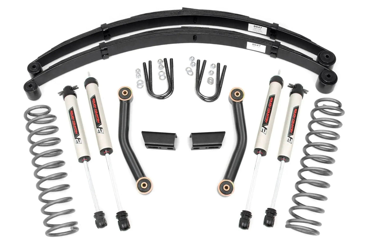 3 Inch Lift Kit | Series II | RR Springs | V2 | Jeep Cherokee XJ (84-01) by Rough Country