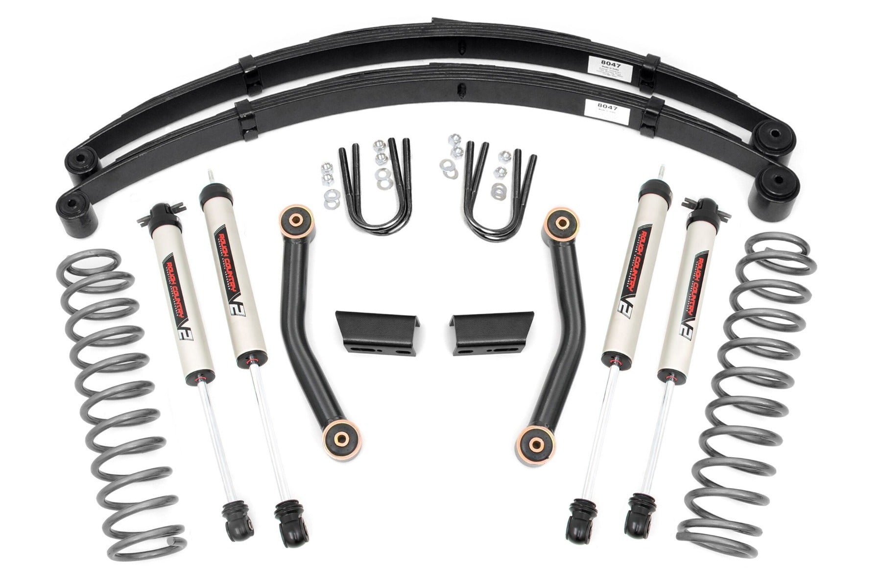 3 Inch Lift Kit | Series II | RR Springs | V2 | Jeep Cherokee XJ (84-01) by Rough Country