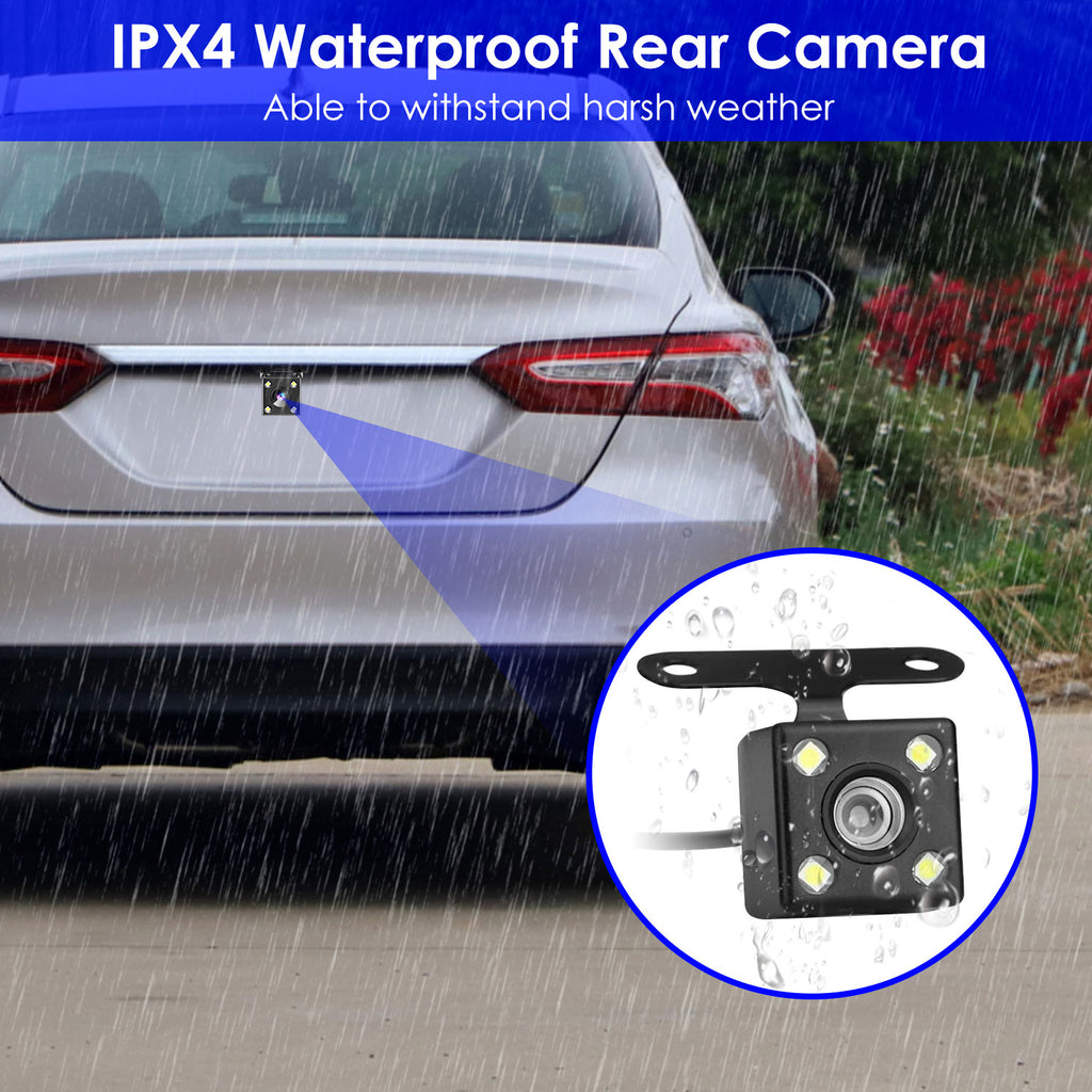WiFi FHD 1080P Car Dash Cam 3 Channels Front Rear Inside Dash Camera With Loop Recording Reversing Visual 170 Degree Wide Angle 64G Card Included by Nino Auto Repair