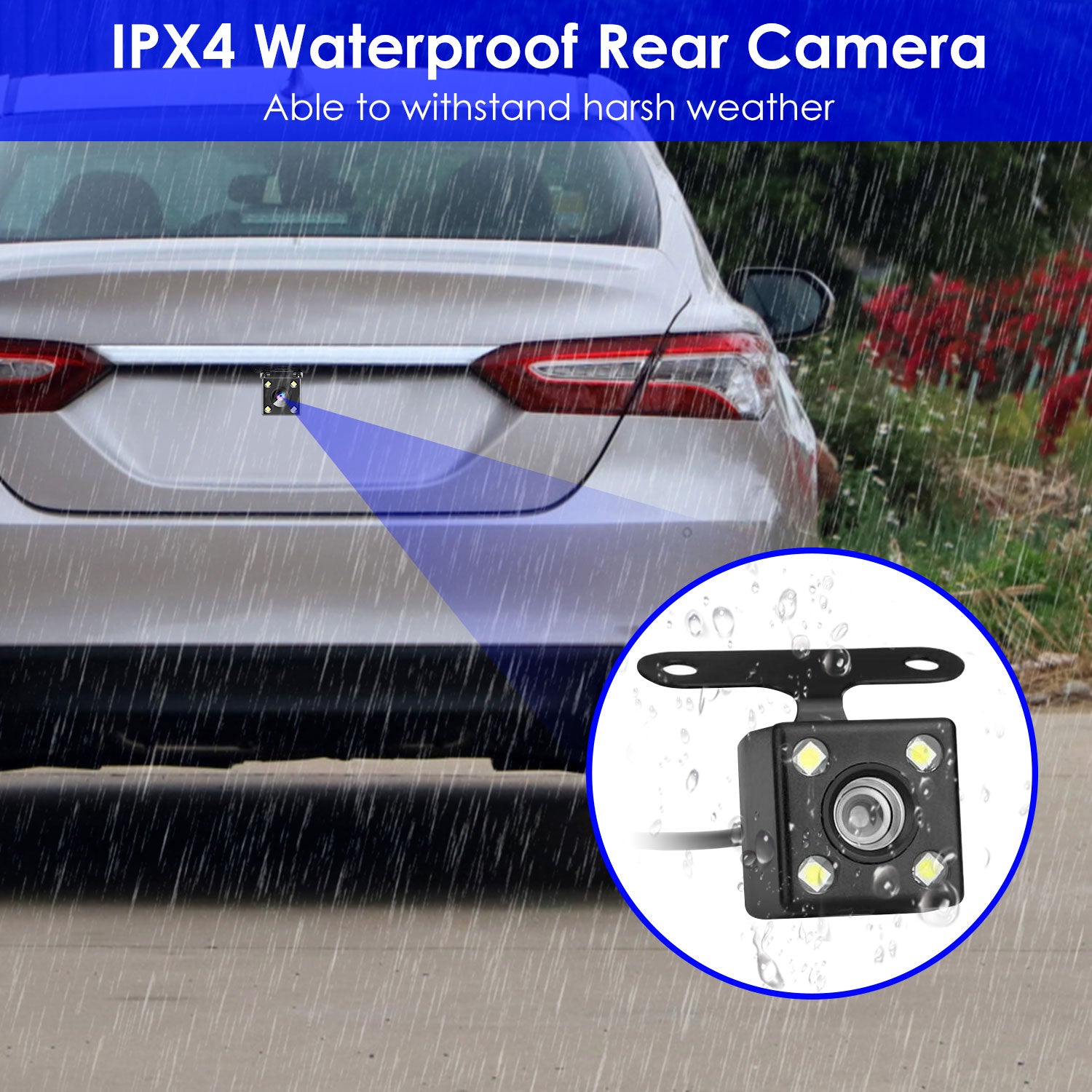 WiFi FHD 1080P Car Dash Cam 3 Channels Front Rear Inside Dash Camera With Loop Recording Reversing Visual 170 Degree Wide Angle 64G Card Included by Nino Auto Repair